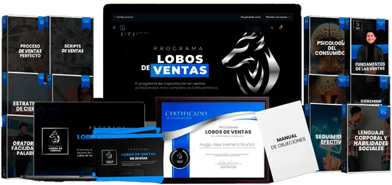 Programa Lobos de Ventas: módulos, manual de objeciones y certificado